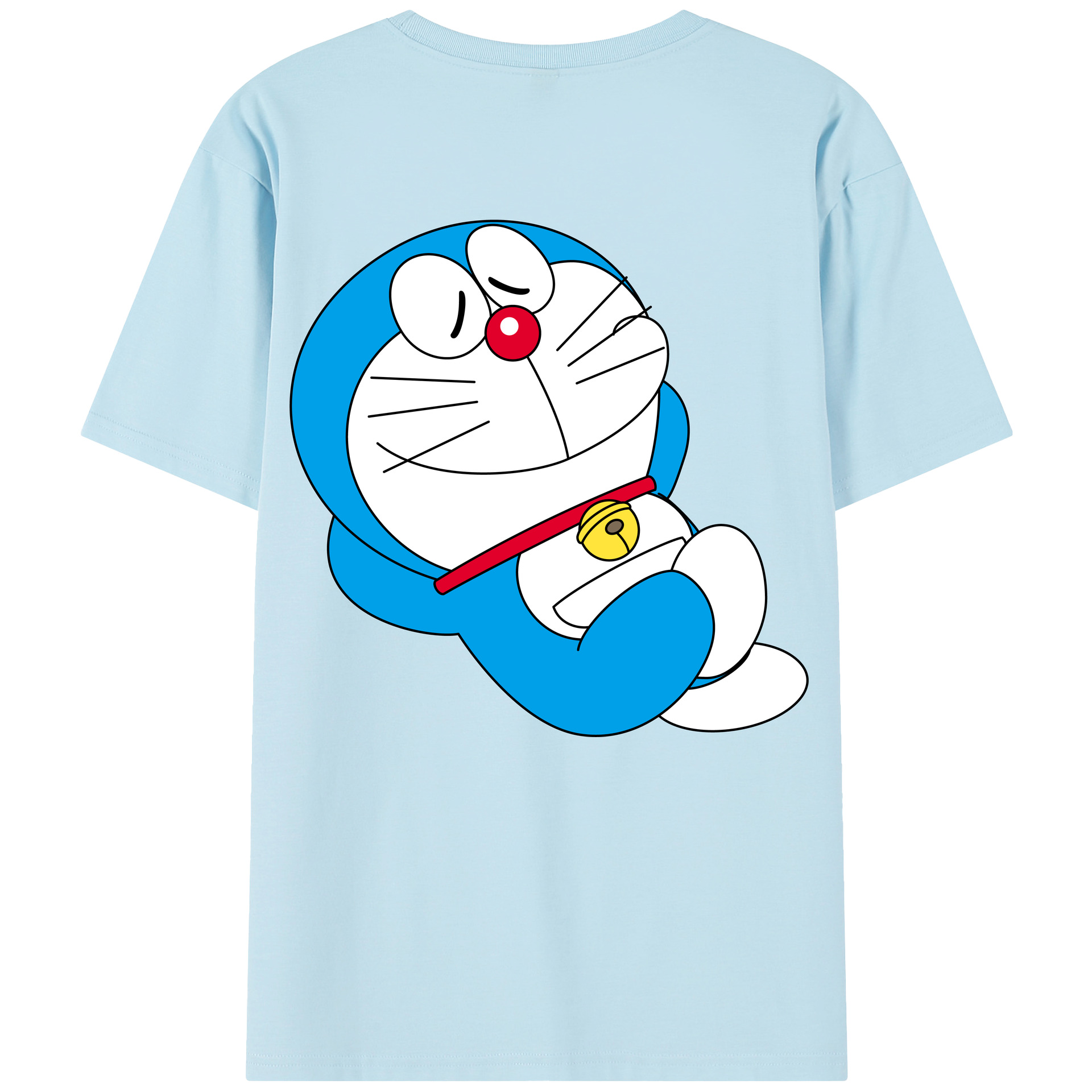 （画像用） ドラえもん Doraemon 綿100％半袖Tシャツ（背面プリント）